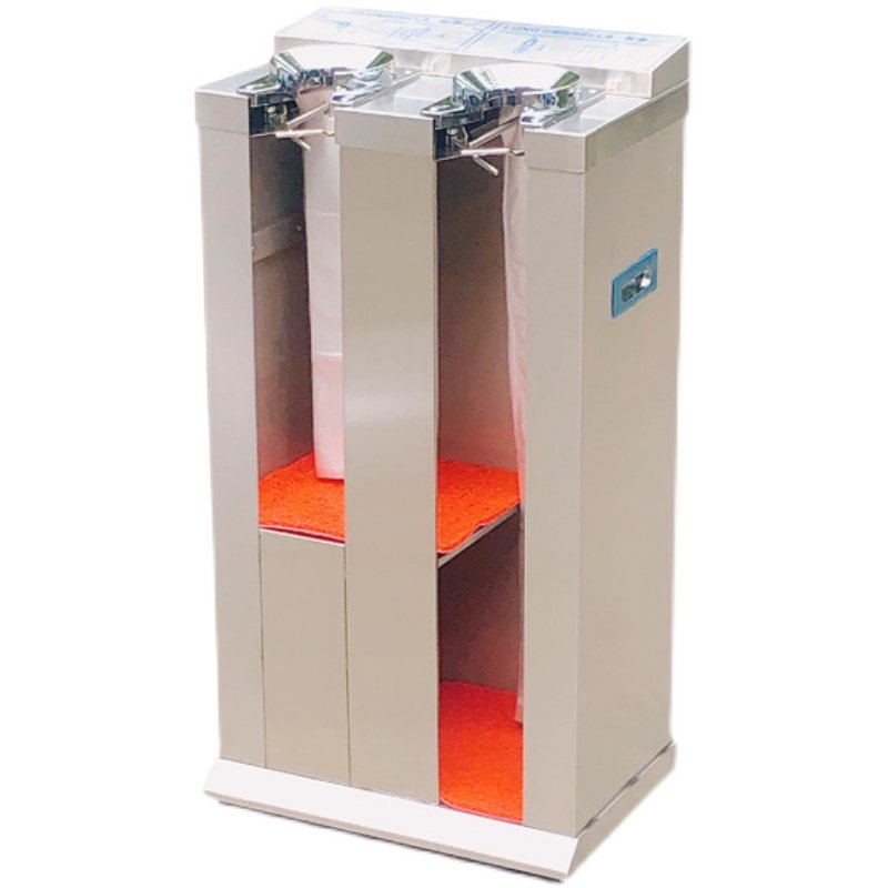 不锈钢自动双头防水雨伞套袋机大堂酒店商务简约收纳架单孔一次性