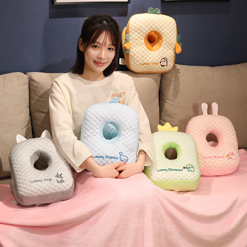 冰豆豆抱枕午睡枕趴睡枕小学生办公室趴桌子睡觉枕头午休神器夏季