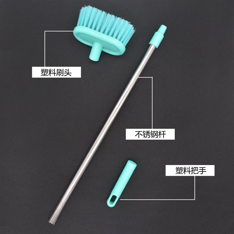 长柄厨房地板清洁刷地槽排水扫瓷砖缝隙硬毛地板刷塑料去污垢刷子