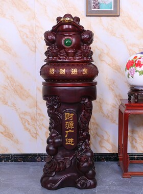 金蟾摆件招财公司开业礼物乔迁贺礼店铺酒店大堂办公室落地装饰品