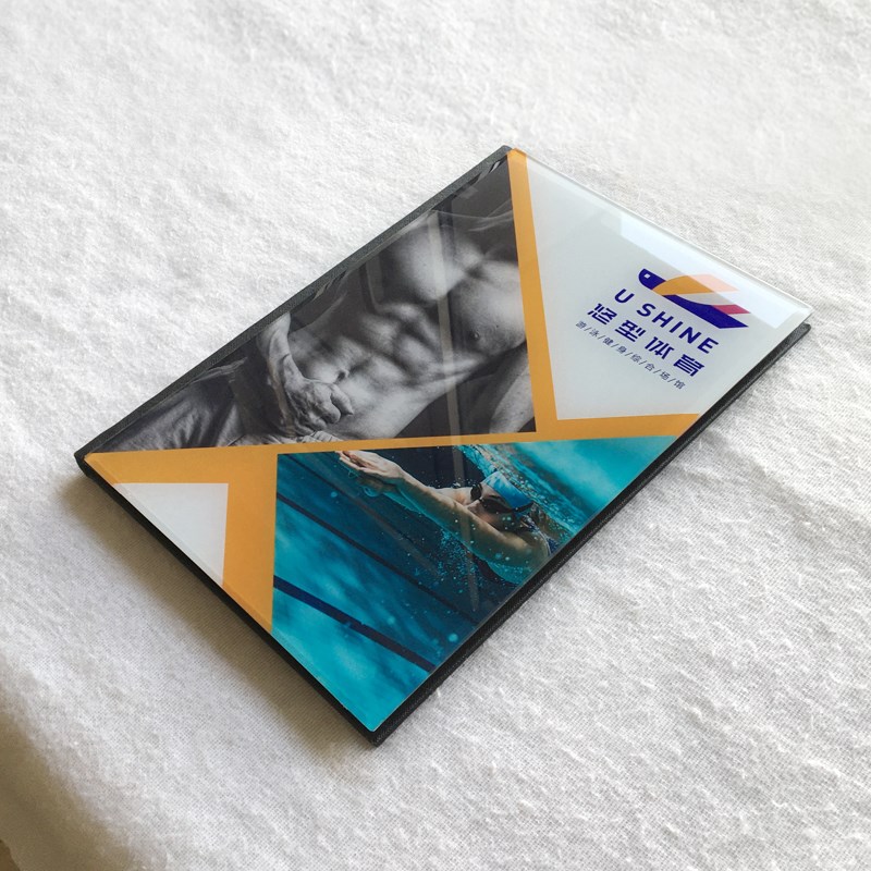 定制健身房私教水晶价目表册游泳馆少儿轮滑课程项目手册设计制作