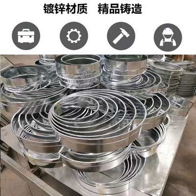 风机法兰镀锌法兰接头风机排风管配件工业风机软管法兰接头