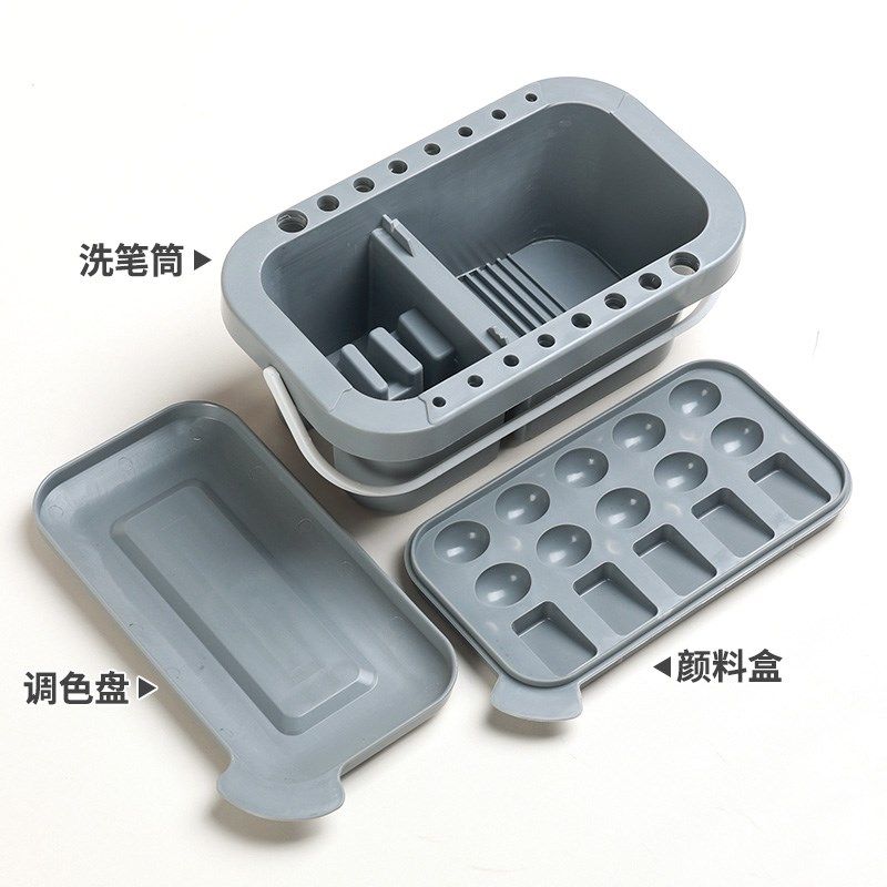 多功能洗笔筒便携美术水桶画画洗笔桶水彩水粉油画涮笔筒清洗颜料,文具电教/文化用品/商务用品,水粉颜料,淘宝优惠券,粉丝福利购,淘宝优惠卷