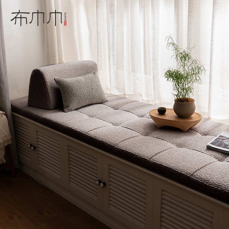 布巾巾定制飘窗垫窗台垫子四季通用轻奢高级感2024新款主卧落地窗