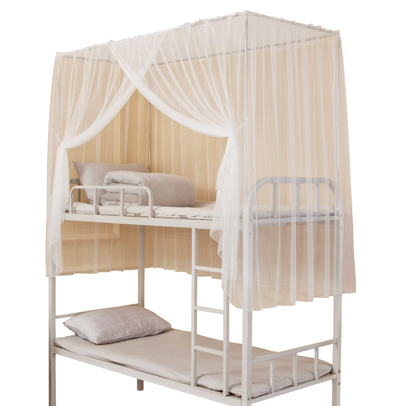 学生蚊帐男生宿舍上铺下铺防尘顶单人床上下床蚊帐0.9m/1.2/1.0米