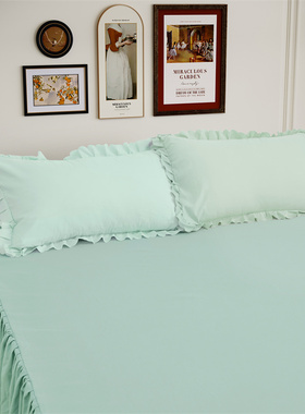 床裙式床罩单件防尘保护套1.5m1.8米2床笠床单防滑床套罩全棉纯棉