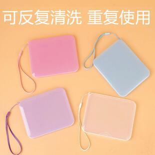 直销首饰盒口罩收纳盒随身便携式 新款 透明方形家用防尘防污存放夹