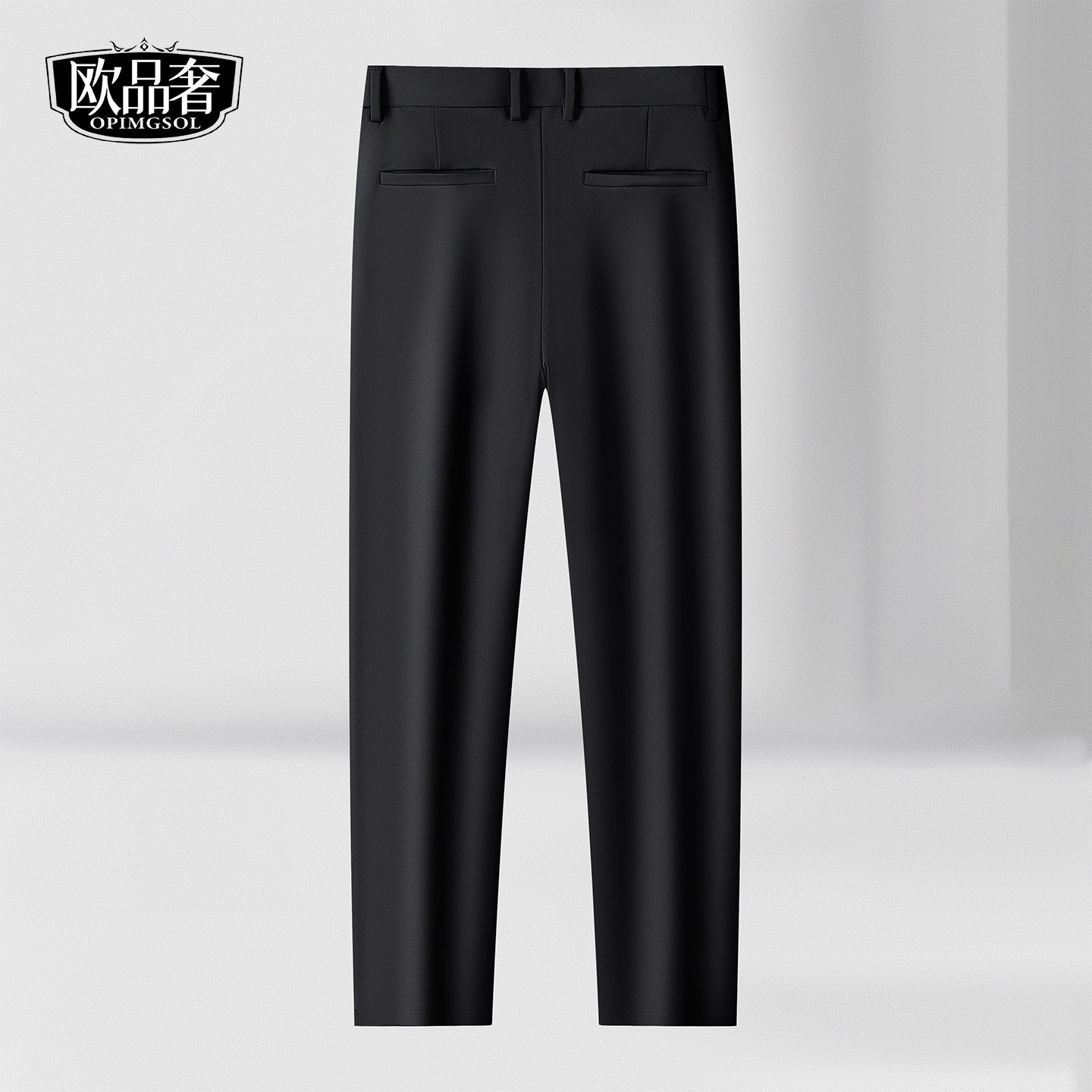 弹力休闲西裤男款春中厚免烫直筒长裤子2026新款黑色商务百搭男裤