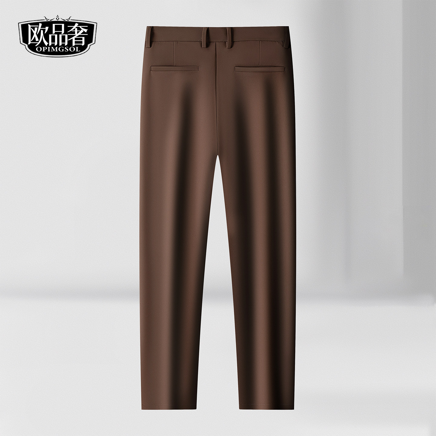 高端休闲西裤男款弹力挺括抗皱易打理直筒长裤子2026春季中厚男裤