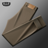 厚款 高端长裤 休闲裤 西裤 冬季 2025年新款 男士 弹力舒适通勤直筒裤 子