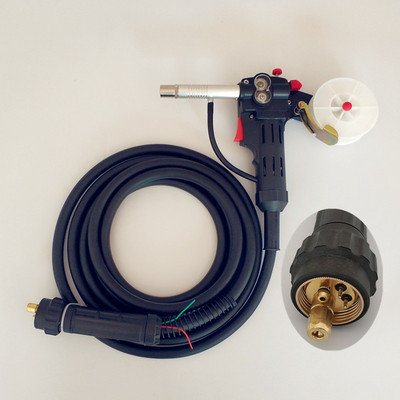 拉丝焊枪15米欧式200NBC250型20米保护一体分体二保焊机加长焊枪