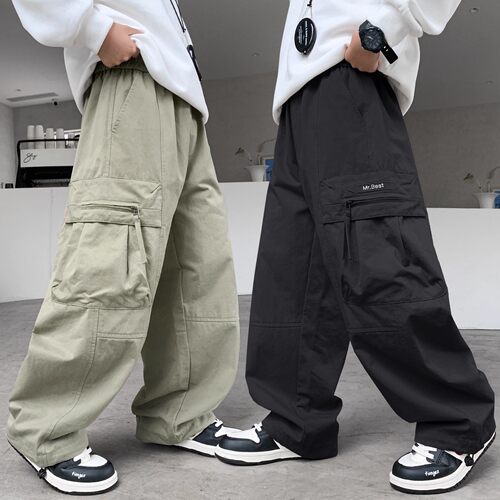 2025春秋季新款初中生休闲裤子