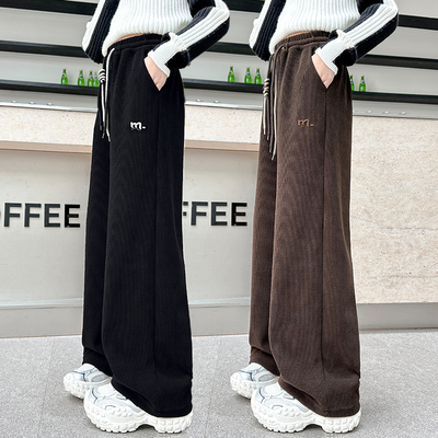 春秋女童阔腿裤中大童休闲运动裤