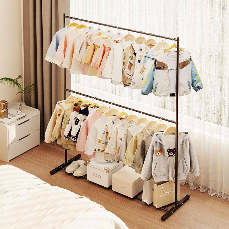 家用阳台晾衣架简易省空间置物架