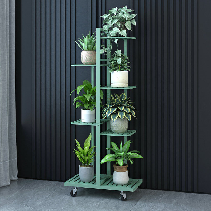 落地式可移动绿萝多肉植物摆放架