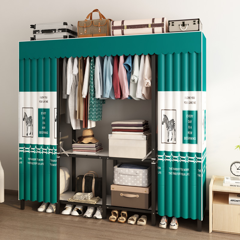 路驼免安装折叠金属衣柜坚固耐用