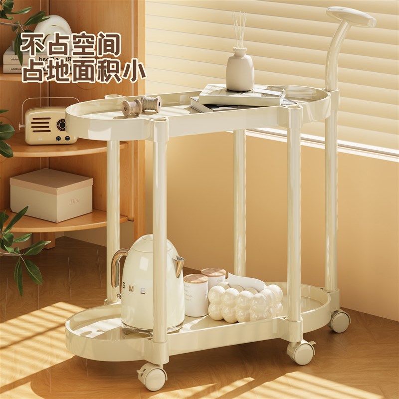 现代2025新款边几小推车可移动茶几简易家用收纳小桌子阳台置物架