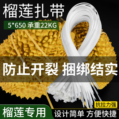 捆榴莲扎带尼龙自锁式绑带