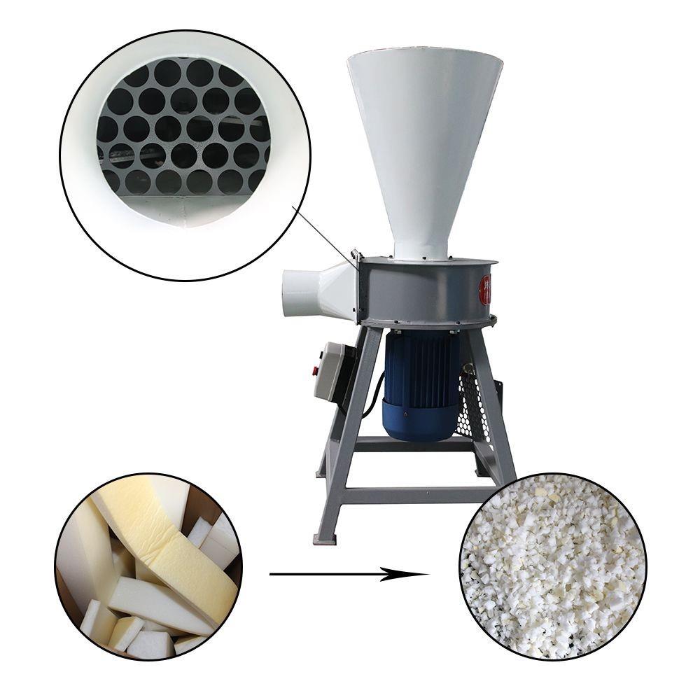 厂家销售小型碎海绵机乳胶慢回弹破碎机适合混合填充枕头沙发