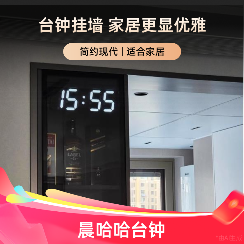 柜门电子钟表数字显示led时钟