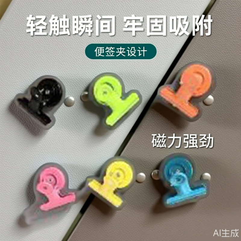 冰箱金属磁铁夹票据夹制作明信片照片墙彩色磁性夹子magnet clips
