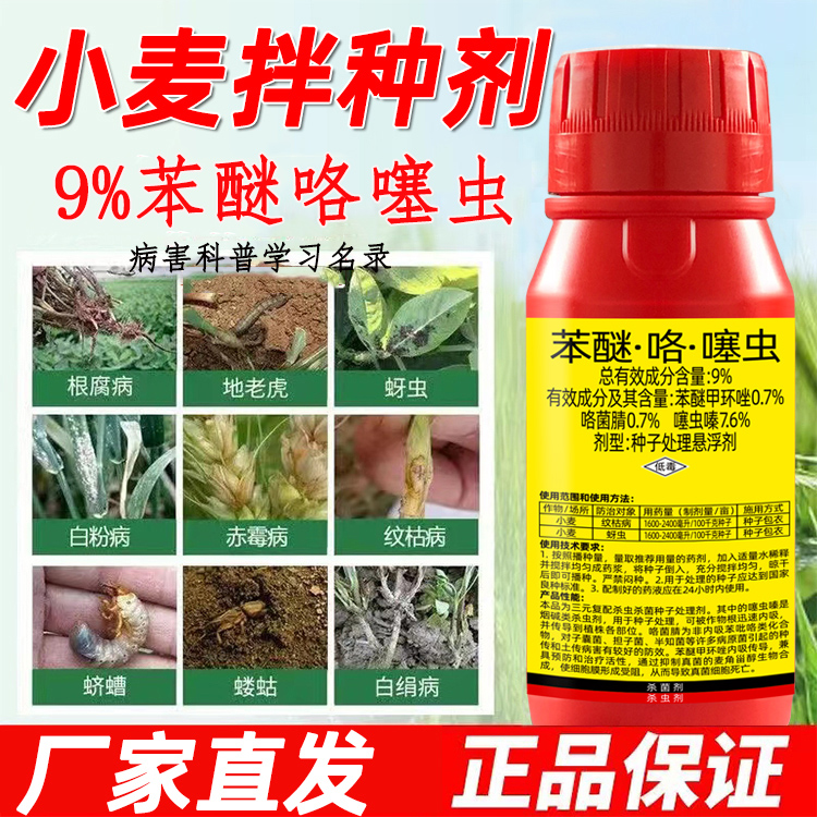 小麦拌种剂种衣剂小麦拌种药地下虫杀虫剂大蒜水稻包衣剂