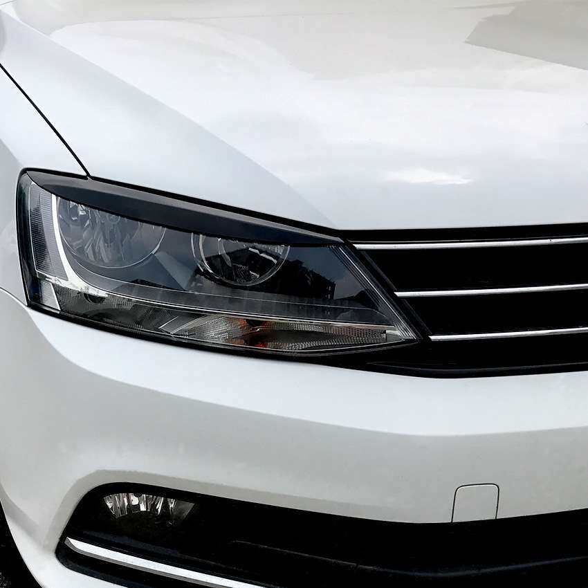 适用大众速腾 海外版捷达六代 Jetta MK6 前大灯灯眉车贴外饰改装