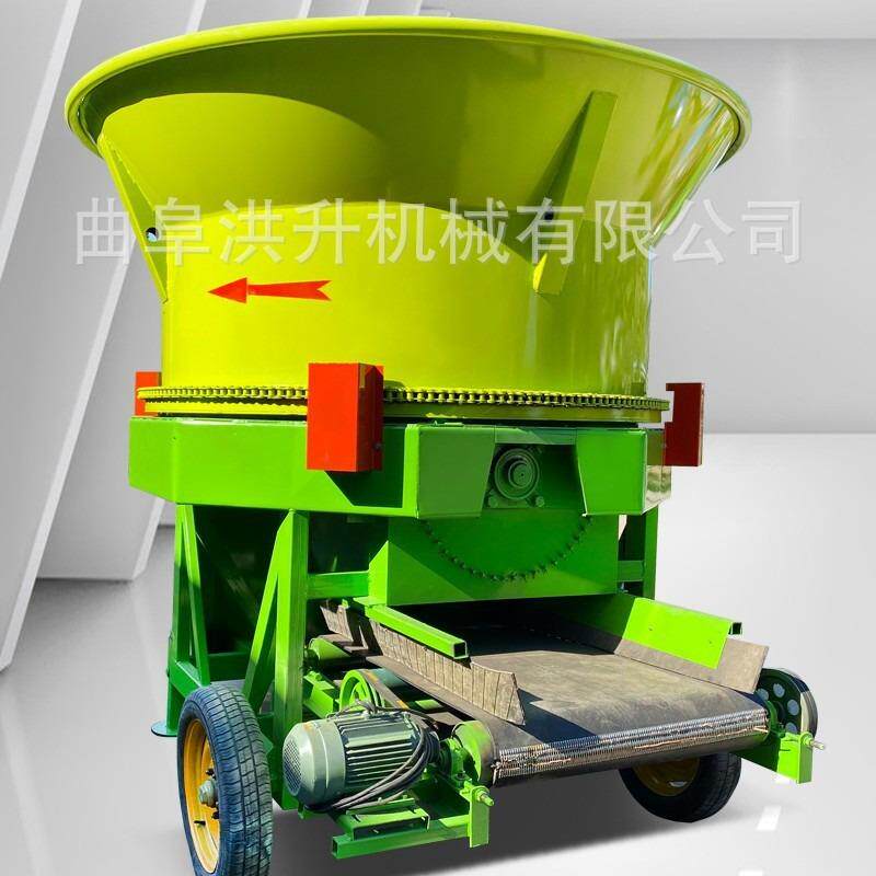 自动进料秸秆粉碎机大型牧场圆盘粉草机花生秧加工铡草机