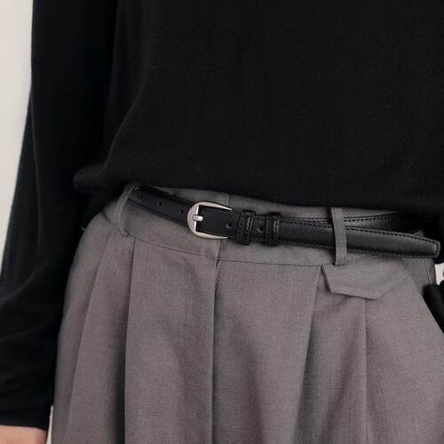 日本2025新款细腰带高级感真皮