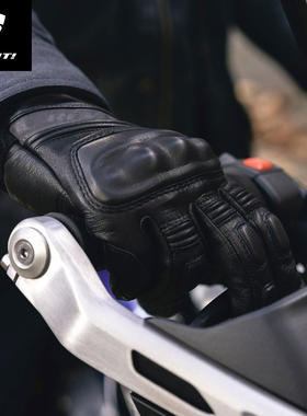 REVIT锐飞特Boxxer2摩托车骑行手套冬季男士保暖防水山羊皮拳击手