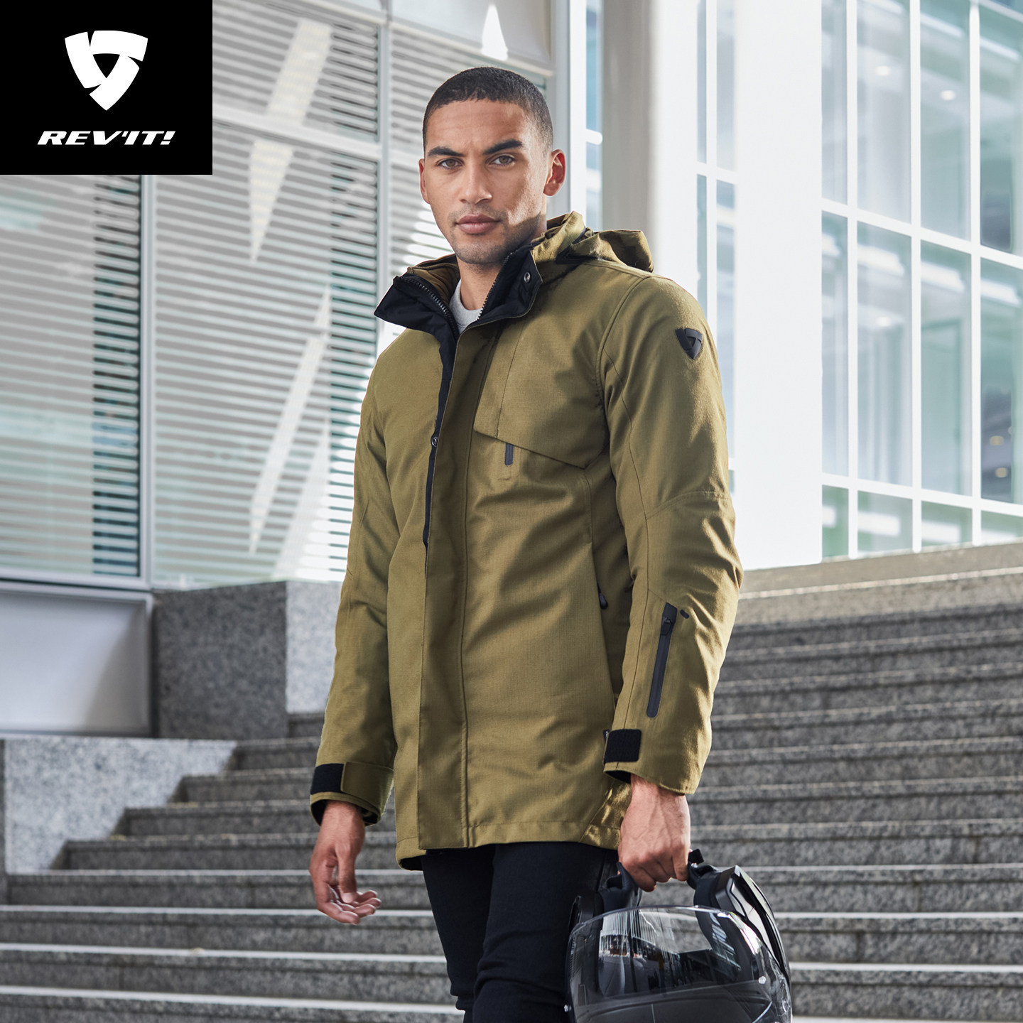 REVIT锐飞特多伦多摩托车骑行服防摔防水男冬季防风机车夹克