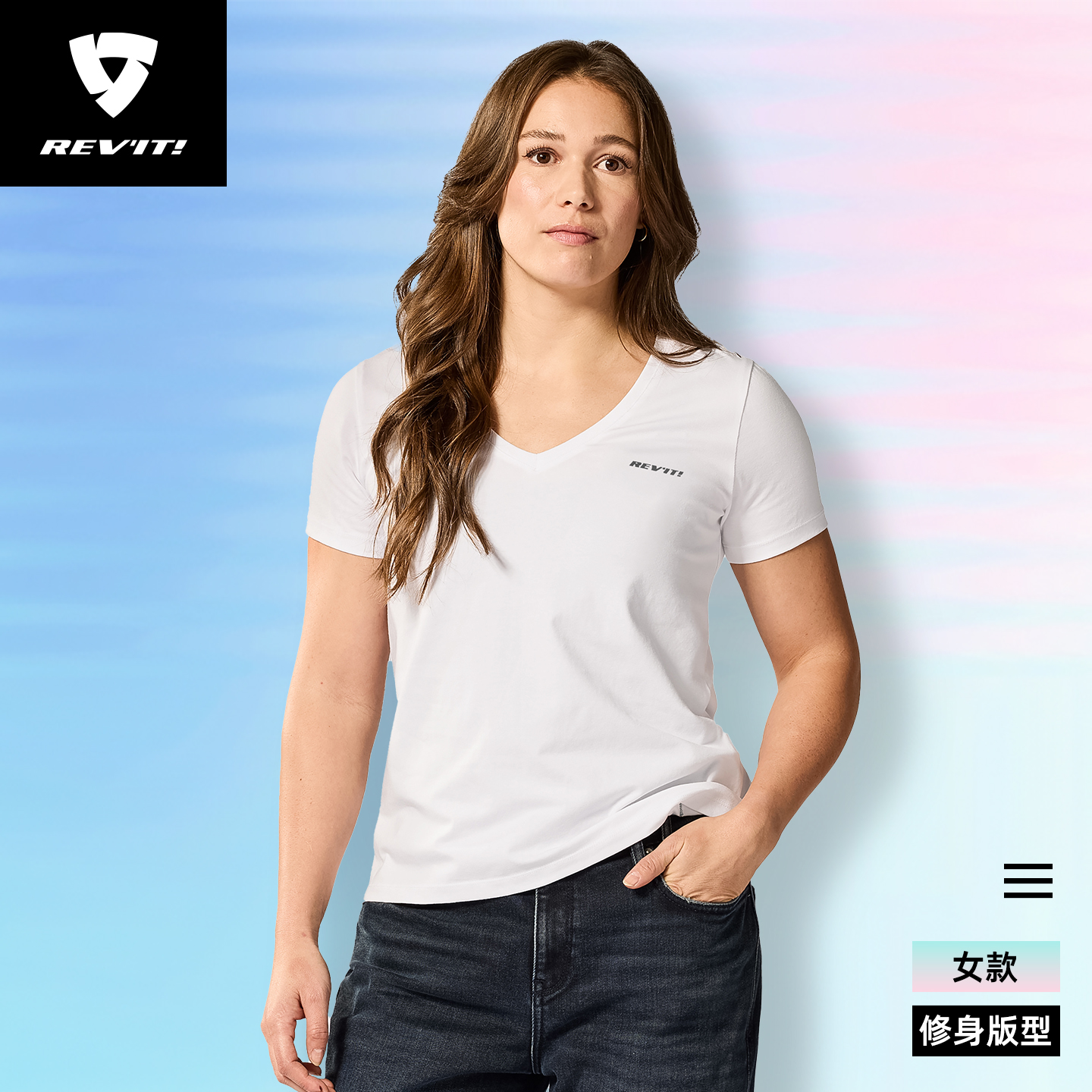 REVIT锐飞特女款系列T恤泰莎海瑟阿米莉亚骑行服夏季吸湿排汗短袖