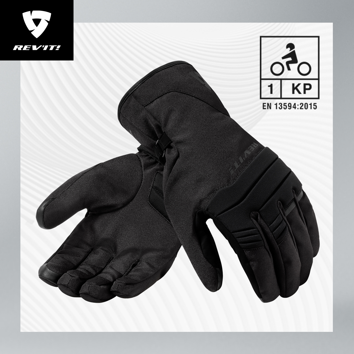 REVIT锐飞特玄武岩冬季防水手套旅行摩旅中长款保暖防摔拉力骑士