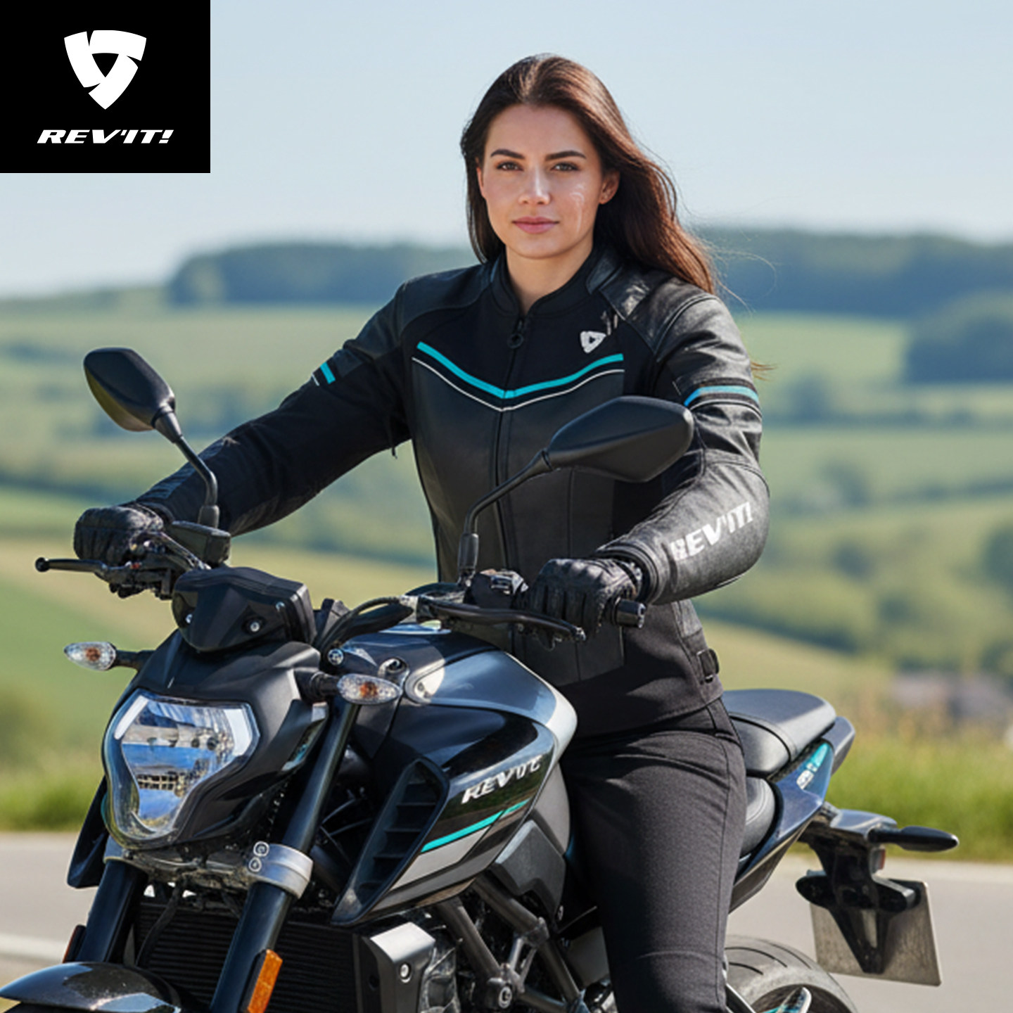 REVIT锐飞特梅蒂安摩托车骑行服女士机车皮夹克城市休闲保暖装备