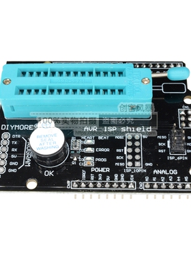 【创客风暴】AVR ISP Shield烧写Bootloader编程器 UNO R3扩展板