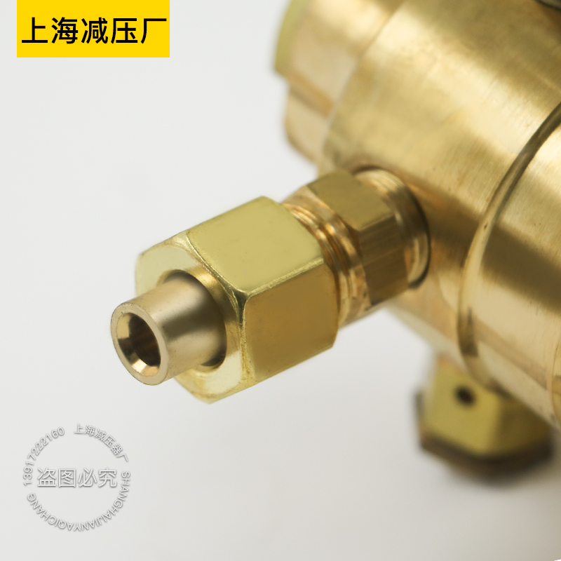 Y-370高压氢气减压器调压减压阀上海减压器I厂10-16*25MPA压力表