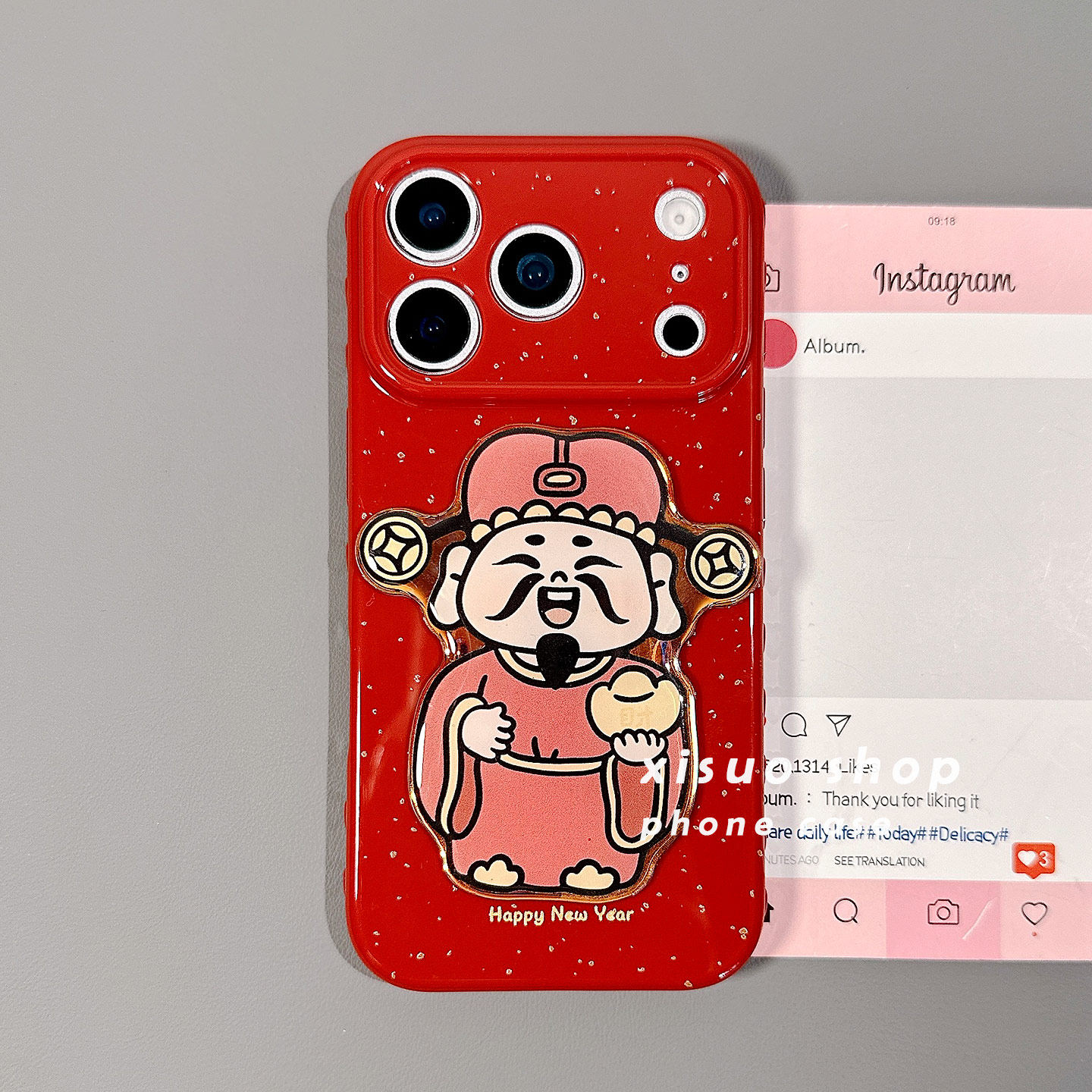 新年红色财神爷适用于苹果17promax手机壳iphone16新款15女13全包14小众高级感12软硅胶防摔超薄马年男生外潮,3C数码配件,手机保护套/壳,淘宝优惠券,粉丝福利购,淘宝优惠卷