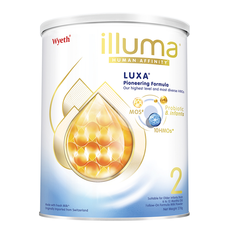 新版惠氏Wyeth启赋未来2段奶粉10HMO 婴幼儿6-12个月牛奶粉370g*3