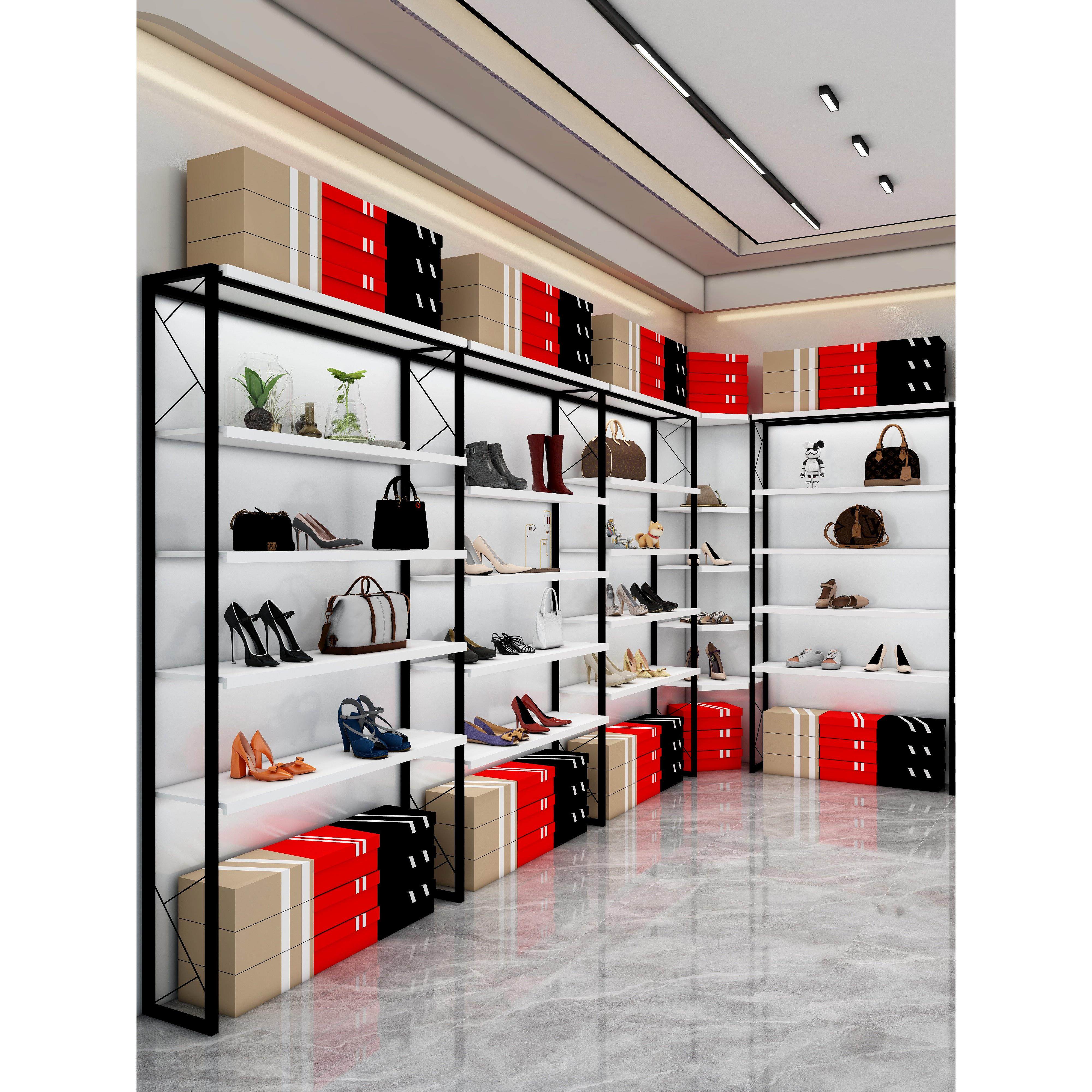 商场鞋店货架展示架童鞋店鞋架货柜放鞋盒鞋货架落地式男女鞋架子