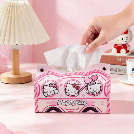 可爱Hello Kitty卡通纸巾盒桌面摆放客厅卧室装饰抽纸精选收纳盒