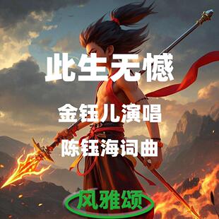 金钰儿此生无憾动态简谱歌谱原唱bB调演唱及伴奏曲制作