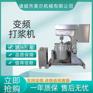 全自动立式肉丸打浆机猪肉牛肉变频调速打浆机小型肉制品打泥机