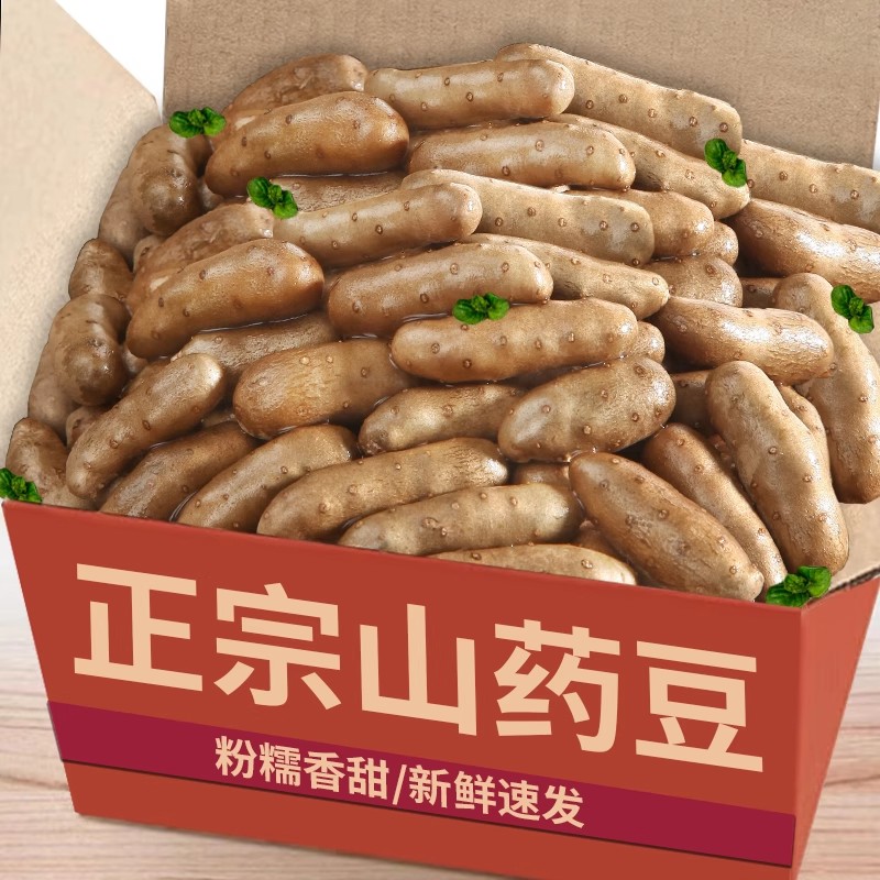 山药豆特大号新鲜铁棍山药豆官方旗舰店正宗农家冰糖葫芦专用整箱