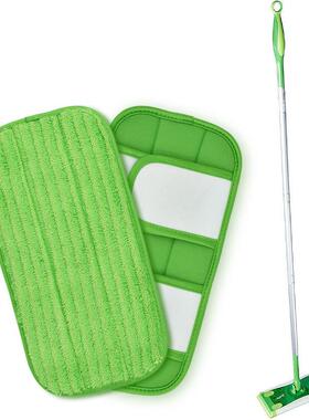 适配Swiffer Sweeper 可重复使用拖把布 干湿清洁拖把头超细纤维
