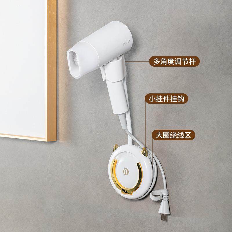 懒人浴室吹风机架免打孔可调节电吹风架壁挂式旋转软管吹风机架,家庭/个人清洁工具,吹风机置物架,淘宝优惠券,粉丝福利购,淘宝优惠卷