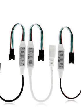 SP002E迷你3键led幻彩控制器 2812B全彩灯带WS2811灯条调光器USB