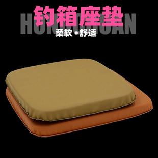 复合钓箱软坐垫钓台配件大小号易擦洗皮革座垫钓箱垫防水