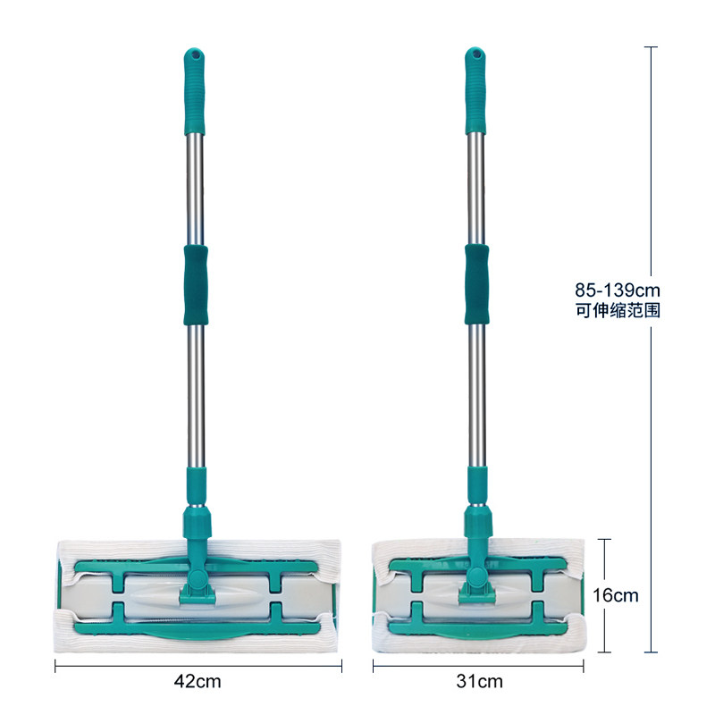 飘琳多变能手家用平板拖把木地板瓷砖拖布墩布不锈钢尘推干湿两用