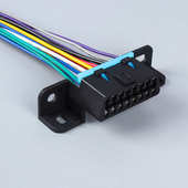 汽车行车电脑诊断接口OBD 带卡扣原车母头防尘盖 16针母头通用款