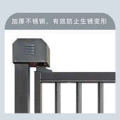 小区广告门人行通道人脸识别自动门禁系统刷卡不锈钢栅栏电动门